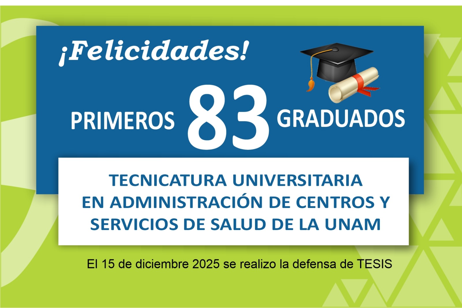 Primeros Graduados de la Tecnicatura Univ. en Administración de Centros y Servicios de Salud