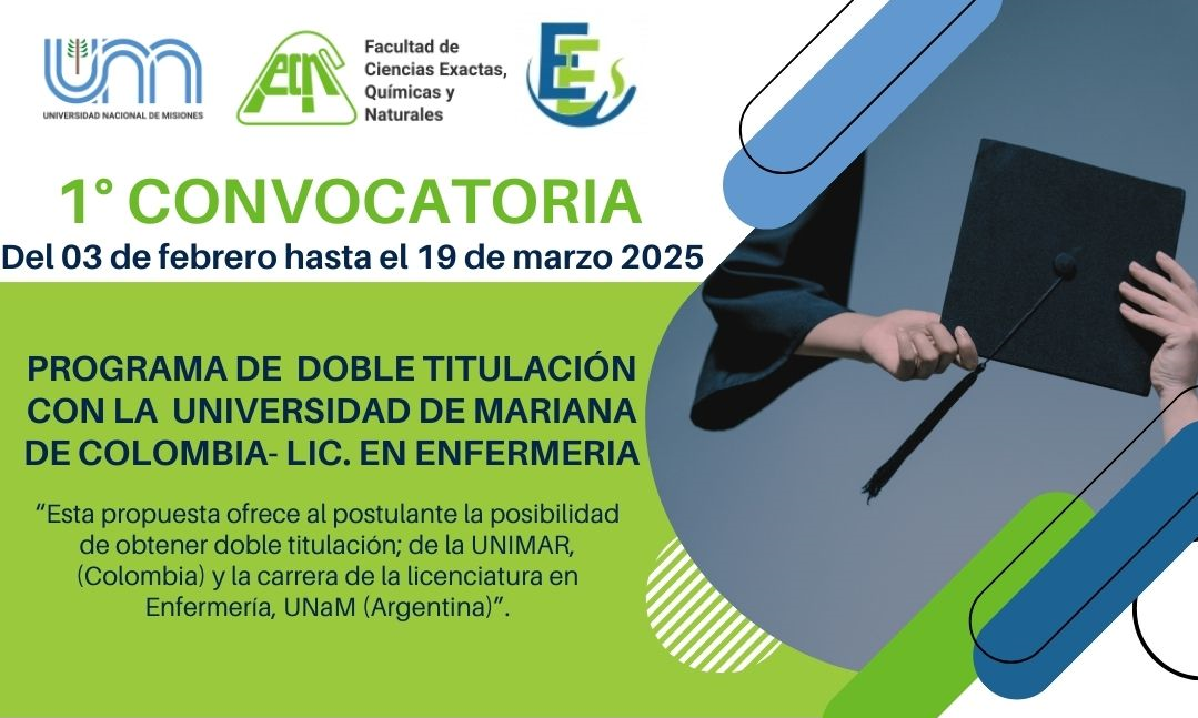 CONVOCATORIA ABIERTA 2025: PROGRAMA DOBLE TITULACIÓN LICENCIATURA EN ENFERMERIA CON LA UNIVERSIDAD MARIANA DE COLOMBIA